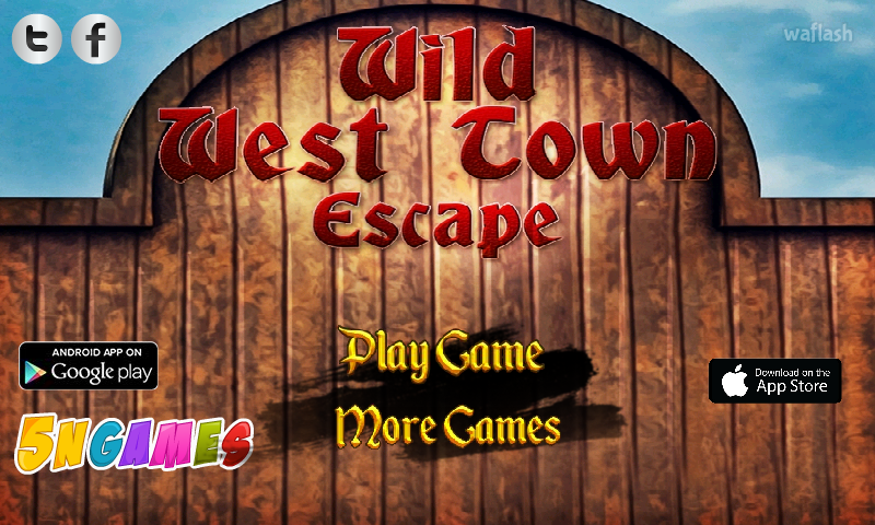 5nGames 와일드 웨스트 타운 이스케이프 (Wild West Town Escape) 게임 화면 1