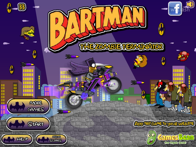 바트맨: 좀비 터미네이터 (Bartman: The Zombie Terminator) 게임 화면 1