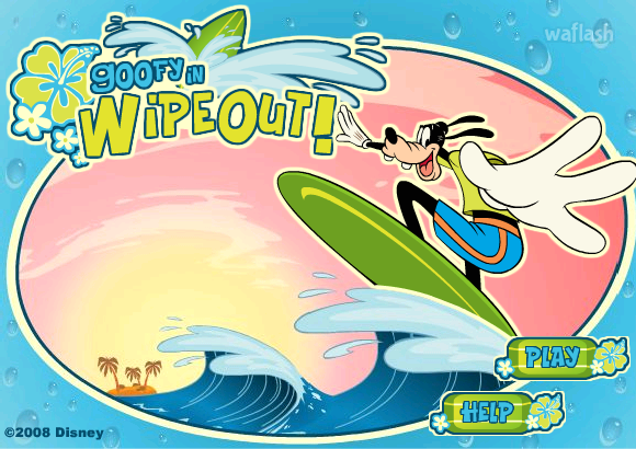 구피의 서핑 (Goofy in Wipeout) 게임 화면 1