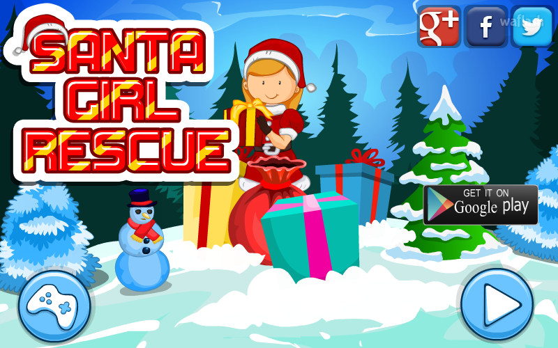MIRCHI 산타걸 구출 (Santa Girl Rescue) 게임 화면 1