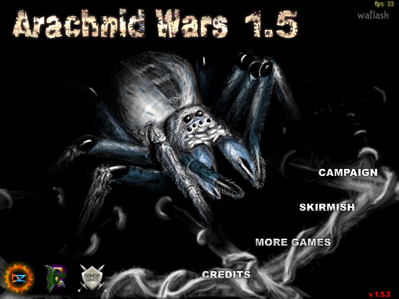 거미전쟁 (Arachnid Wars 1.5) 게임 화면 1