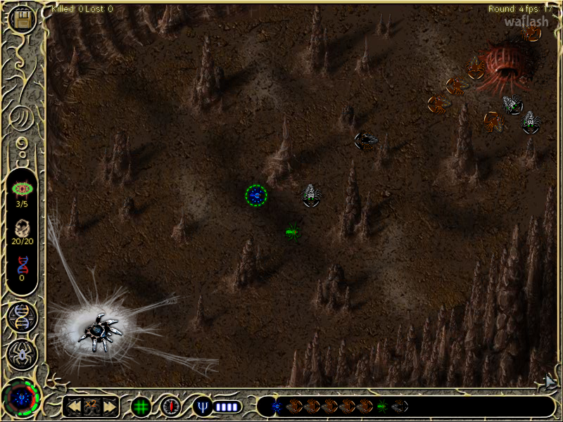 거미전쟁 (Arachnid Wars 1.5) 게임 화면 2