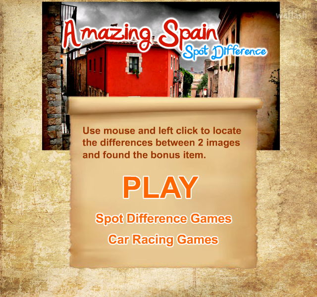 틀린그림찾기 - 어메이징 스페인 (Amazing Spain Spot Difference) 게임 화면 1