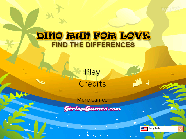 틀린그림찾기 - 디노 런 포 러브 (Dino Run For Love) 게임 화면 1