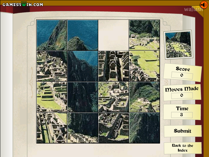 슬라이딩 퍼즐 - Seven Wonders of the World 게임 화면 2