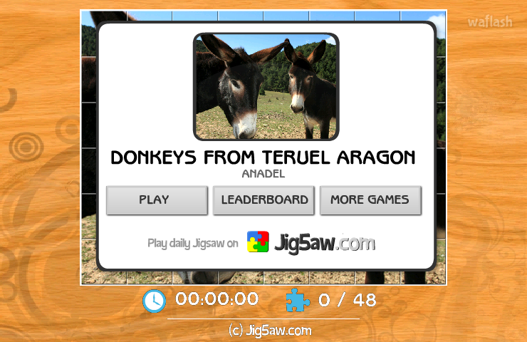 직소퍼즐 - Donkeys From Teruel Aragon 게임 화면 1