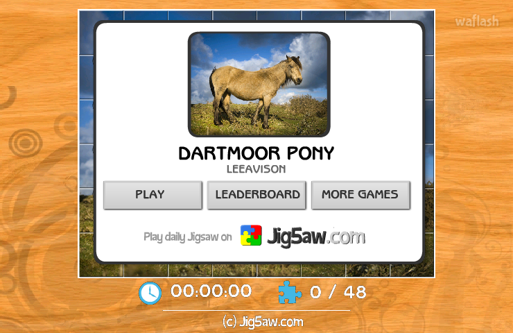 직소퍼즐 Dartmoor Pony 게임 화면 1