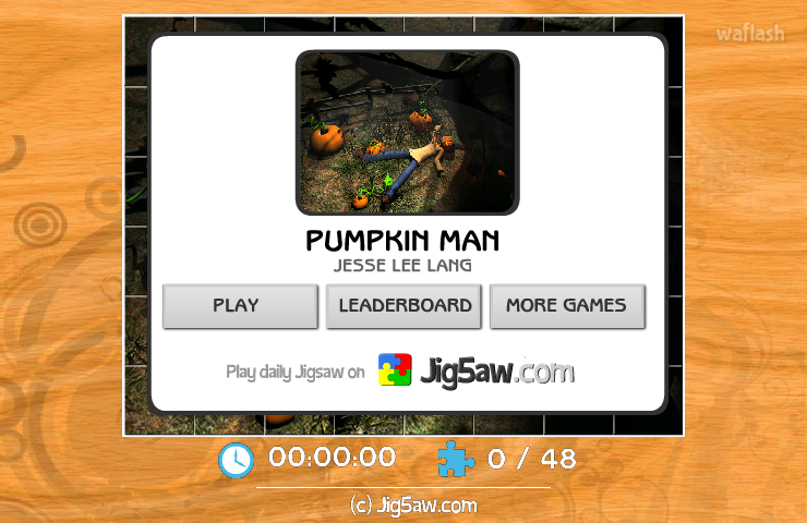 직소퍼즐 Pumpkin Man 게임 화면 1