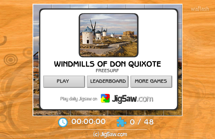직소퍼즐 Windmills Of Don Quixote 게임 화면 1