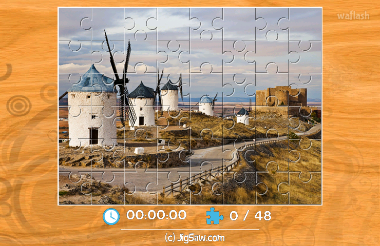 직소퍼즐 Windmills Of Don Quixote 게임 화면 2