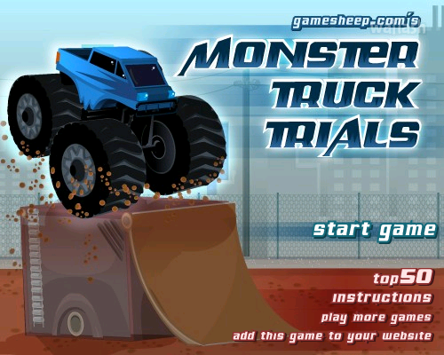 몬스터 트럭 트라이얼스 (Monster Truck Trials) 게임 화면 1