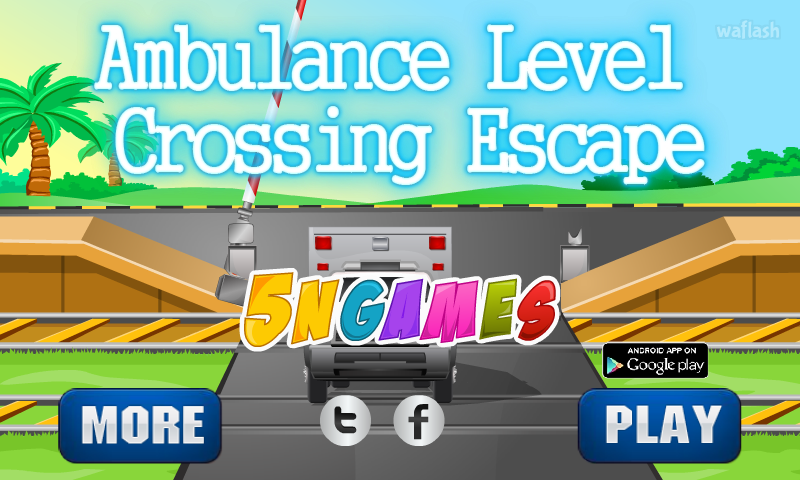 5nGames Ambulance Level Crossing Escape 게임 화면 1