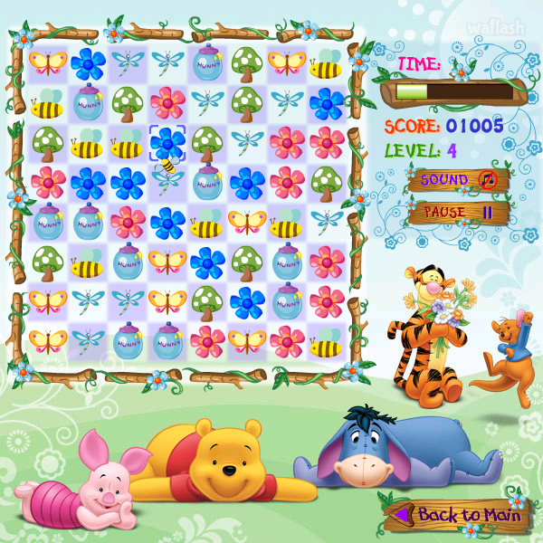 봄날의 스크램블 (100 Acre Wood Springtime Scramble) 게임 화면 2