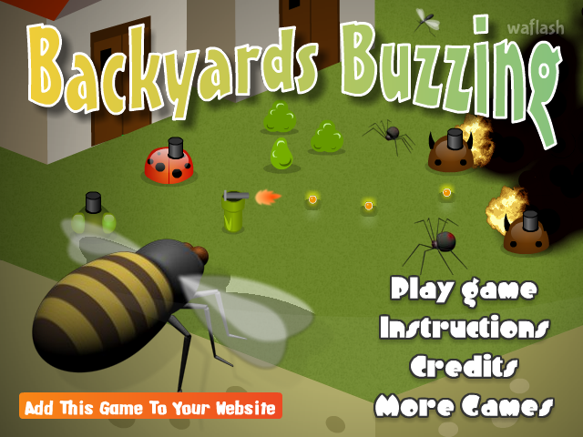 백야드 버징 (Backyards Buzzing) 게임 화면 1