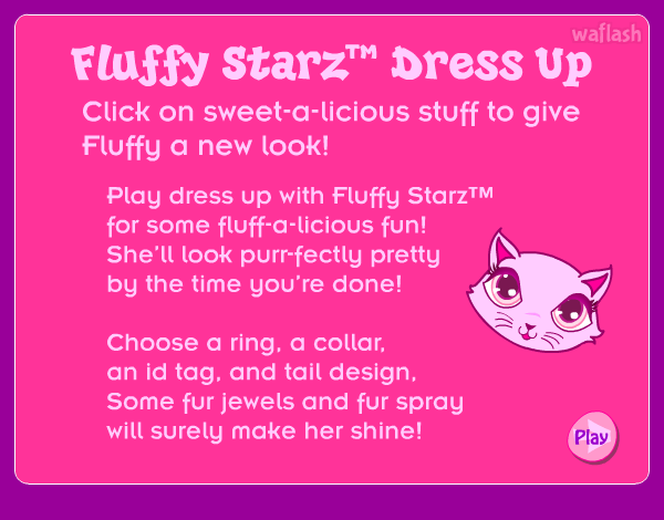 플러피 스타즈 드레스업 (Fluffy Starz Dress Up) 게임 화면 1