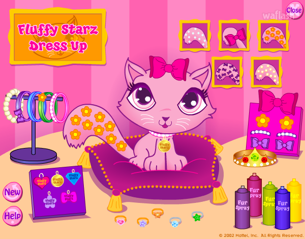 플러피 스타즈 드레스업 (Fluffy Starz Dress Up) 게임 화면 2