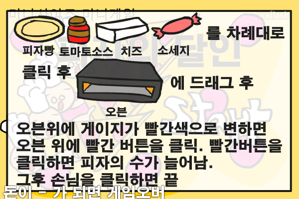 피자의 달인 게임 화면 2