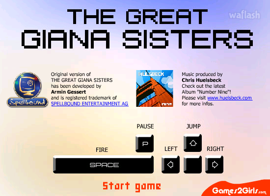 더 그레이트 지아나 시스터즈 (The Great Giana Sisters) 게임 화면 1