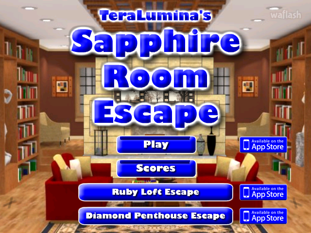 TeraLumina 사파이어 방 탈출 (Sapphire Room Escape) 게임 화면 1
