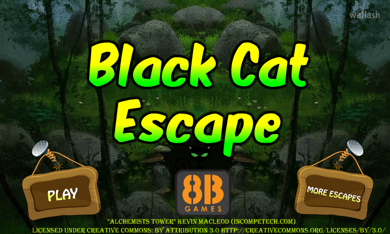 블랙 캣 이스케이프 (Black Cat Escape) 게임 화면 1