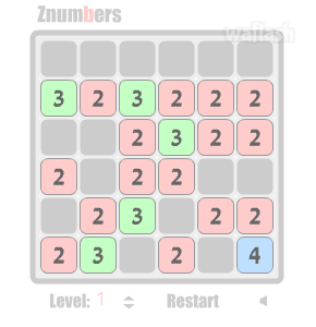 Znumbers 게임 화면 1