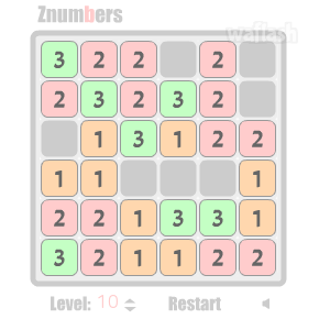 Znumbers 게임 화면 2