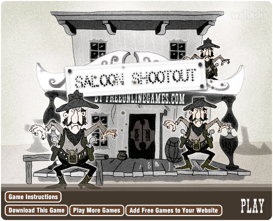 살롱 슛아웃 (Saloon Shootout) 게임 화면 1