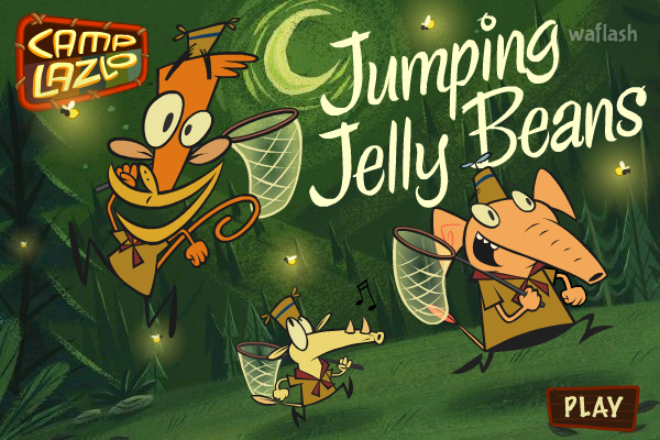 라즐로 캠프: 점핑 젤리 빈즈 (Camp Lazlo: Jumping Jelly Beans) 게임 화면 1