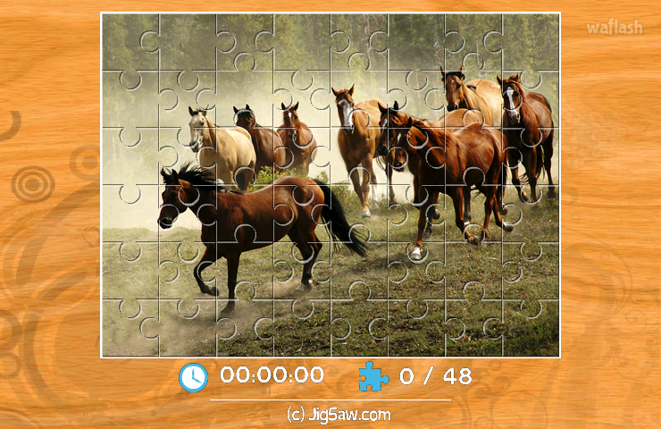 직소퍼즐 Galloping Horses 게임 화면 2