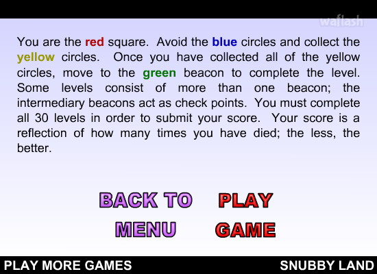세상에서 가장 어려운 게임 1 - The Worlds Hardest Game 1 게임 화면 1