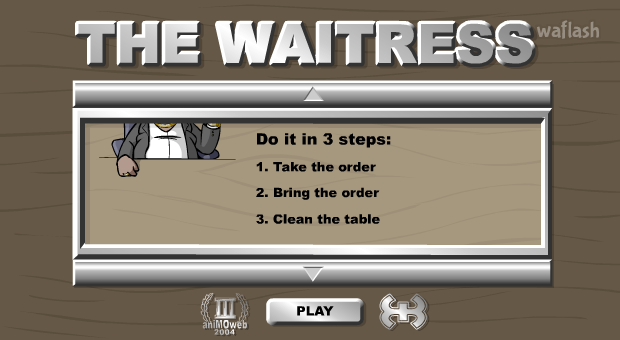 더 웨이트리스 (The Waitress) - 레스토랑 서빙 게임 게임 화면 1