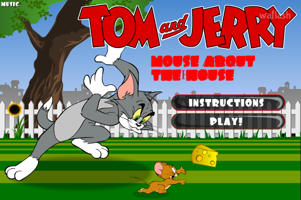 톰과제리 Mouse About The House 게임 화면 1