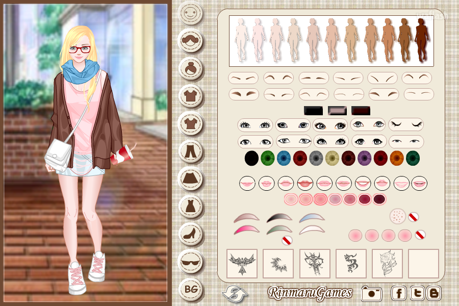 린마루게임즈 - 스트리트 스타일 드레스업 (Street Style Dress-up) 게임 화면 1