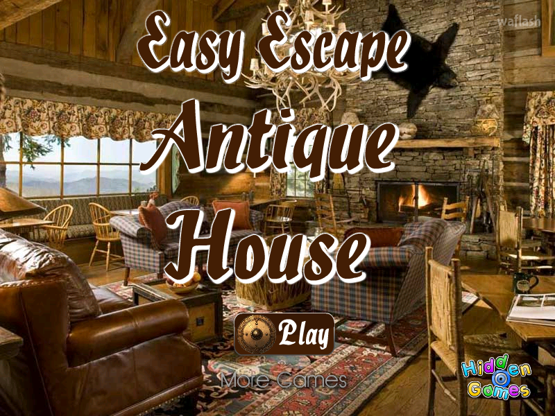 이지 이스케이프 앤틱 하우스 (HiddenOGames Easy Escape Antique House) 게임 화면 1