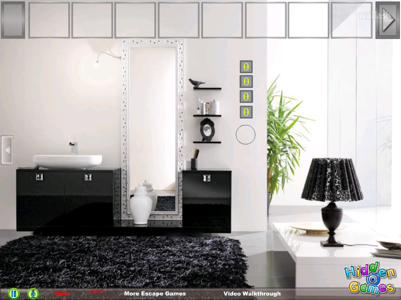 이지 이스케이프 블랙 앤 화이트 (HiddenOGames Easy Escape Black &amp; White) 게임 화면 2