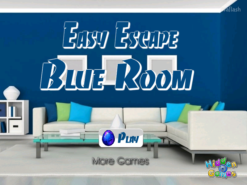 이지 이스케이프 블루 룸 (HiddenOGames Easy Escape Blue Room) 게임 화면 1
