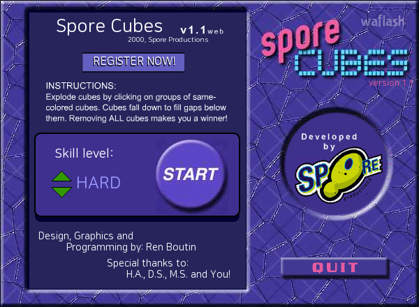 스포어 큐브스 (Spore Cubes) 게임 화면 1