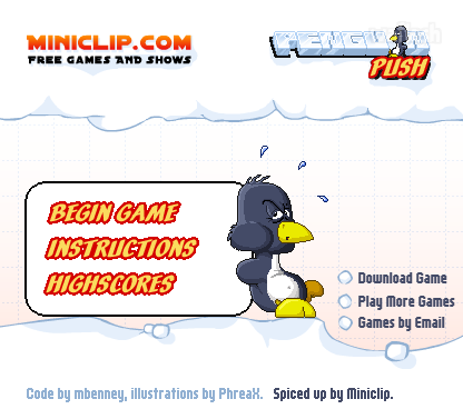 펭귄푸시 (Penguin Push) 게임 화면 1