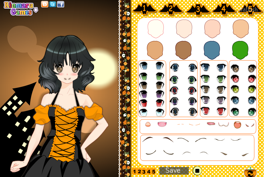 린마루게임즈 - 아니메 위치 메이크오버 (Anime witch make over game) 게임 화면 1