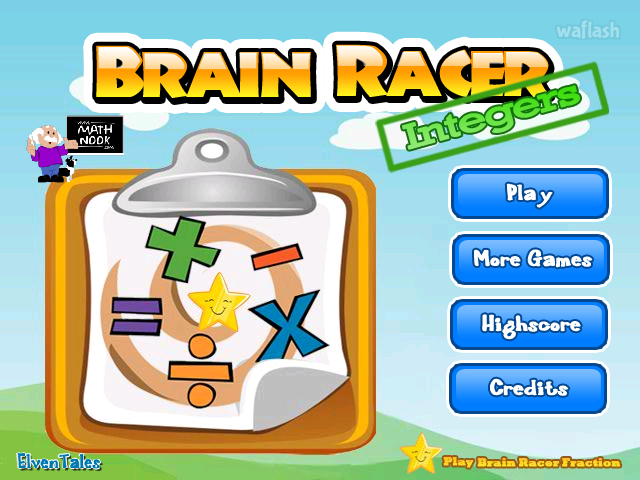 브레인 레이서 인티저스 (Brain Racer Integers) 게임 화면 1
