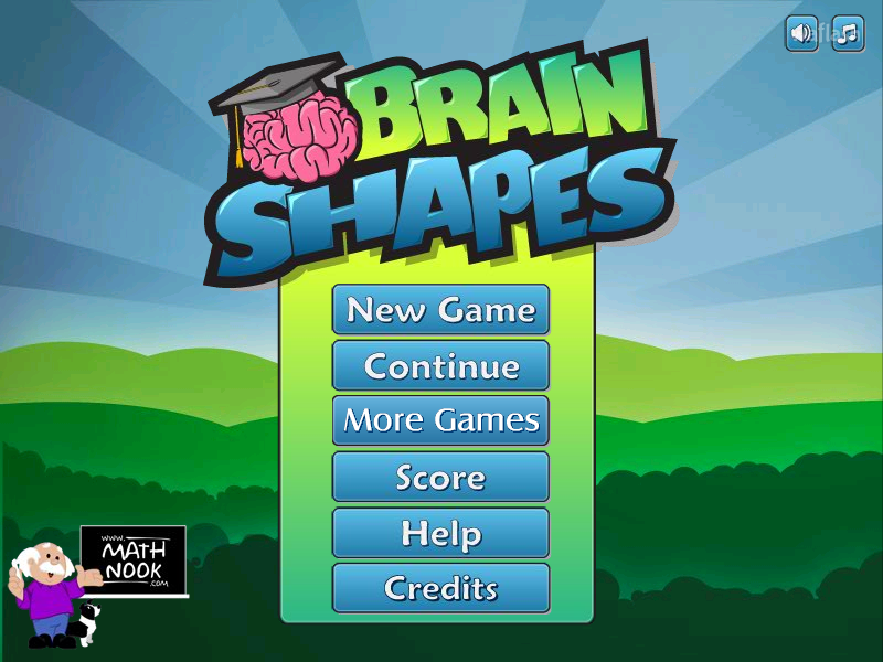 브레인 쉐잎스 (Brain Shapes) 게임 화면 1