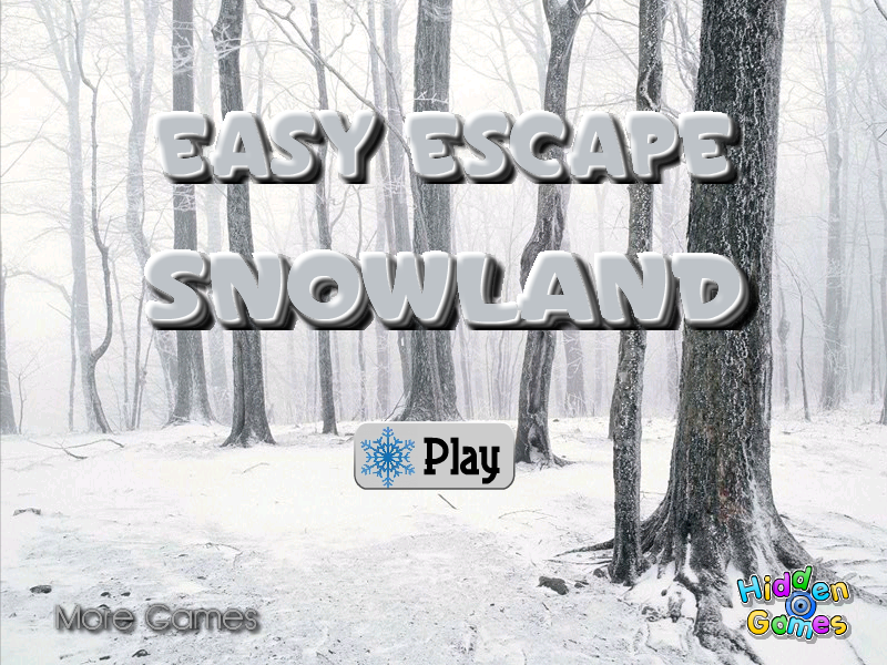 이지 이스케이프 스노우랜드 (HiddenOGames Easy Escape Snowland) 게임 화면 1
