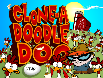 닭가두기 (Dexter's Laboratory: Clone-A Doodle Doo) 게임 화면 1