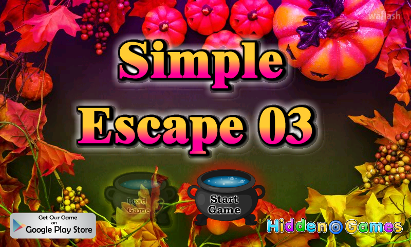 심플 이스케이프 03 (HiddenOGames Simple Escape 03) 게임 화면 1