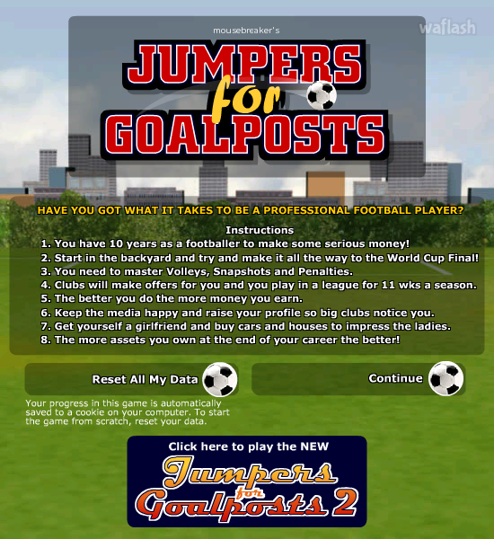 점퍼스 포 골포스트 (Jumpers for Goalposts) 게임 화면 1