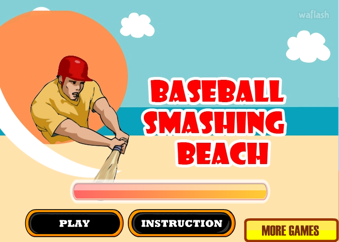 베이스볼 스매싱 비치 (Baseball Smashing Beach) 게임 화면 1