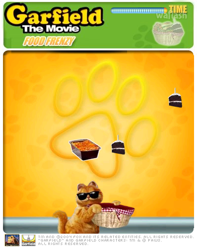 가필드 푸드 프렌지 (Garfield Food Frenzy) 게임 화면 2