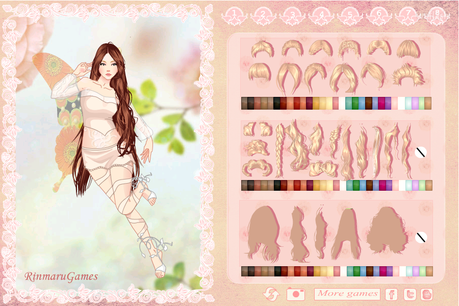 린마루게임즈 - 스프링 페어리 드레스업 (Spring Fairy Dress Up) 게임 화면 1