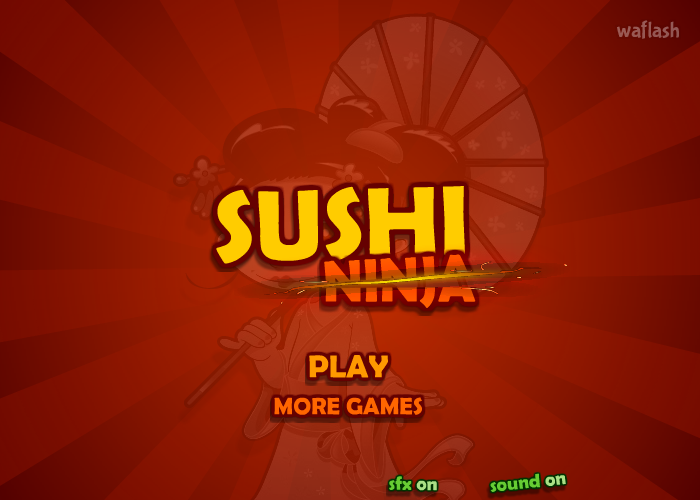 스시 닌자 (Sushi Ninja) 게임 화면 1