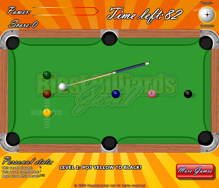 블라스트 빌리어즈 골드 (Blast Billiards Gold) 게임 화면 2